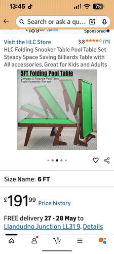 Mini pool table - mini, folding